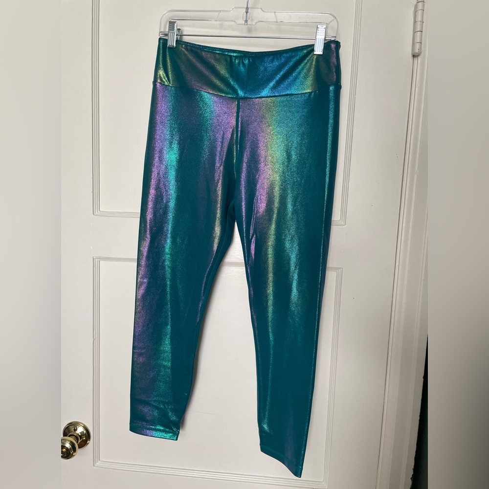 Grrrl Iridescent Blue Leggings